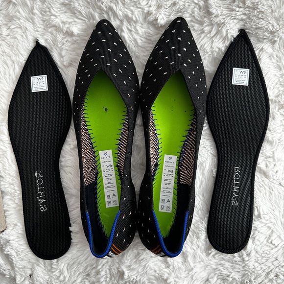 Rothy's Ivory Dot The Point Size 9 NEW with BOX - Picture 6 of 12